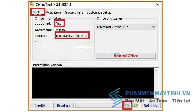 Chọn Microsoft Office 2016