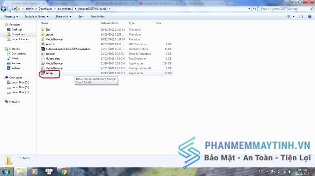 Hướng dẫn tải và cài đặt autocad 2007