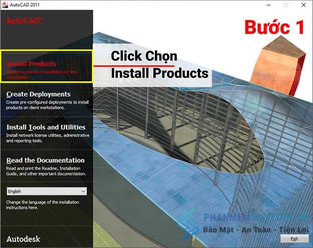 Chọn Install Products