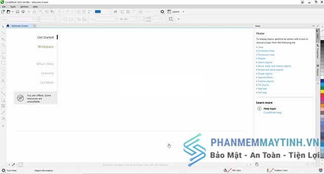 Giao diện phần mềm hiện ra
