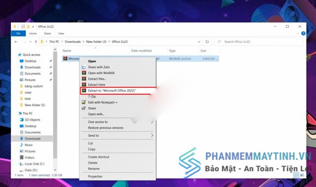 Hướng dẫn cài đặt office 2022