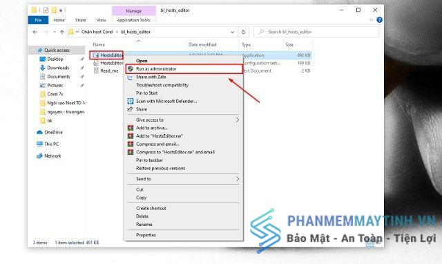Hướng dẫn chặn host corel