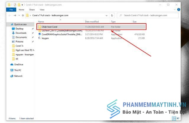 Hướng dẫn chặn host corel