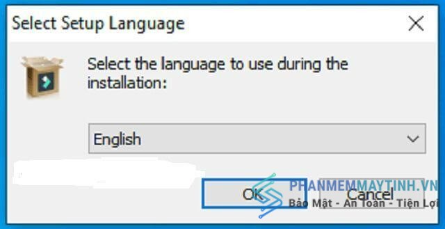 Chọn ngôn ngữ English