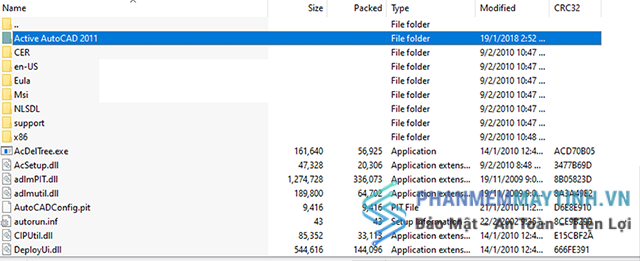 Tìm chọn thư mục Active AutoCAD 2011
