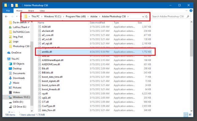 Hướng dẫn tải với photoshop 32bit