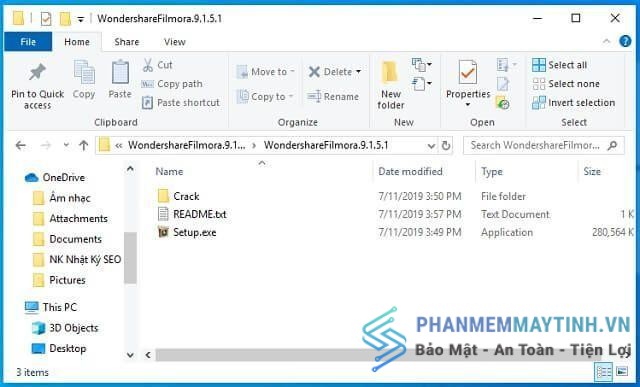 Giải nén file wondershare filmora 9