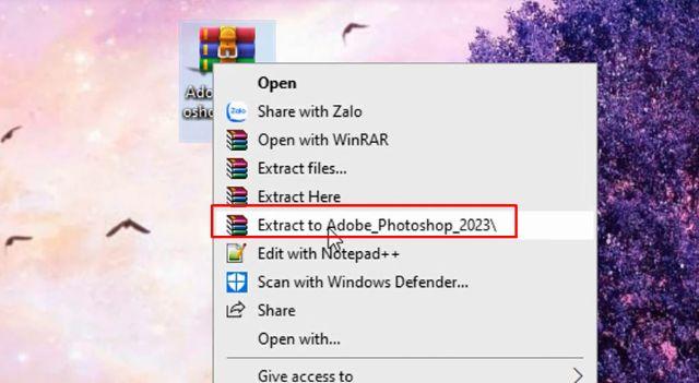 Hướng dẫn cài đặt photoshop 2023