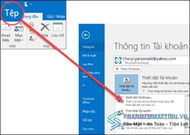 Quản lý email bằng Outlook