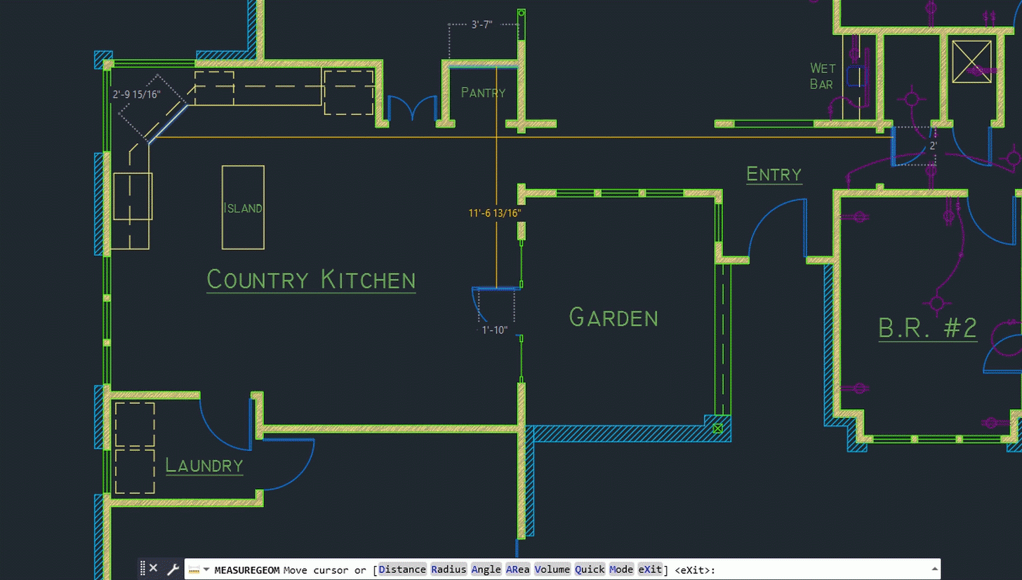 Công cụ Quick Measure mới trong AutoCAD 2020