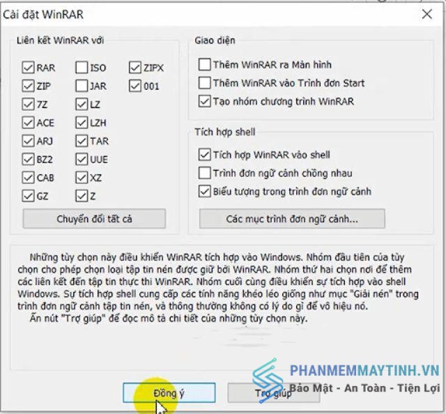 Tích vào các file mà bạn muốn chọn