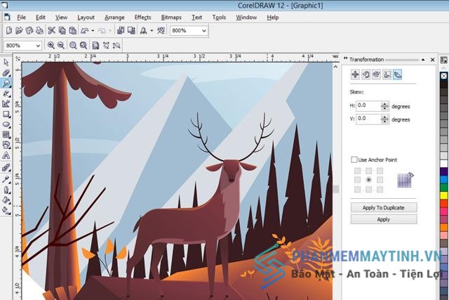 Tính năng vượt trội của CorelDRAW 12