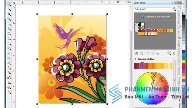 CorelDraw X6 sở hữu nhiều tính năng hấp dẫn cùng với giao diện trực quan