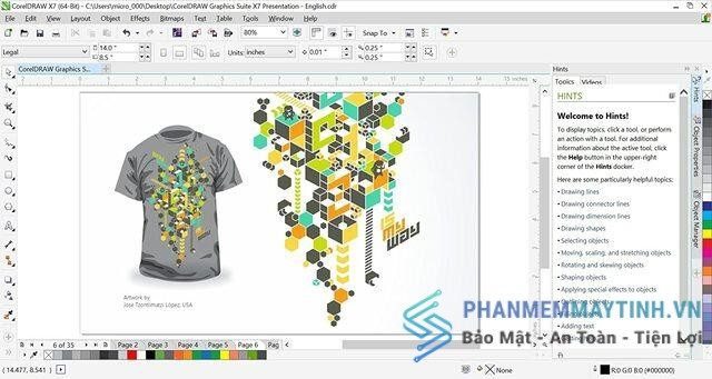 Tính năng nổi bật của phần mềm Corel X7