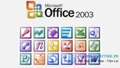 Các ứng dụng nằm trong bộ công cụ tin học văn phòng Office 2003