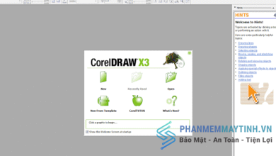 CorelDRAW X3 sở hữu giao diện trực quan, dễ thao tác