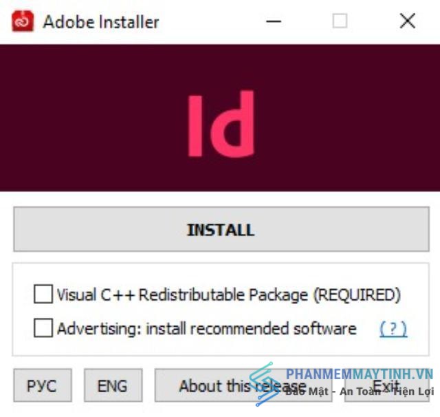 Cài đặt Adobe InDesign
