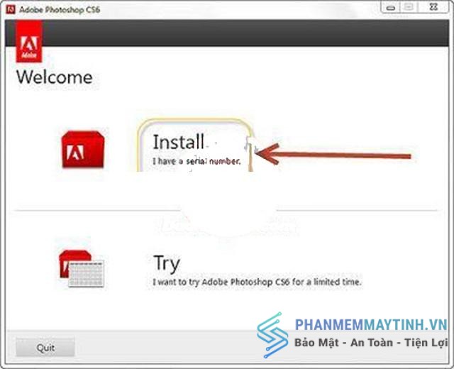 Chọn Install