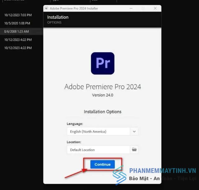Hướng dẫn cài đặt Adobe Premiere Pro 2024
