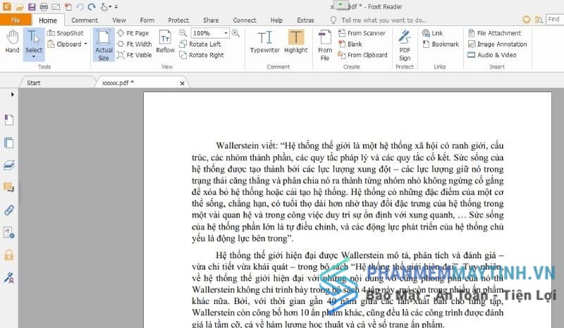 Cho phép tạo file PDF mới