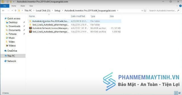 Giải nén file cài đặt
