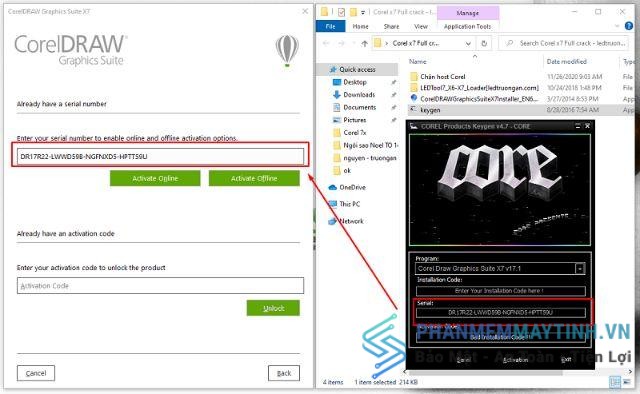 Hướng dẫn crack corel x7 chi tiết