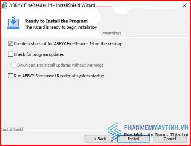 Nhấn Install