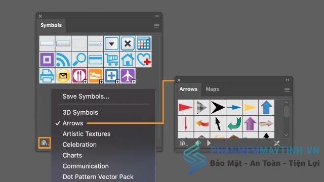 Symbols có khả năng tùy biến cao