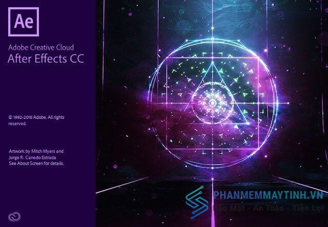 Phần mềm xử lý hình ảnh After Effect CC 2018