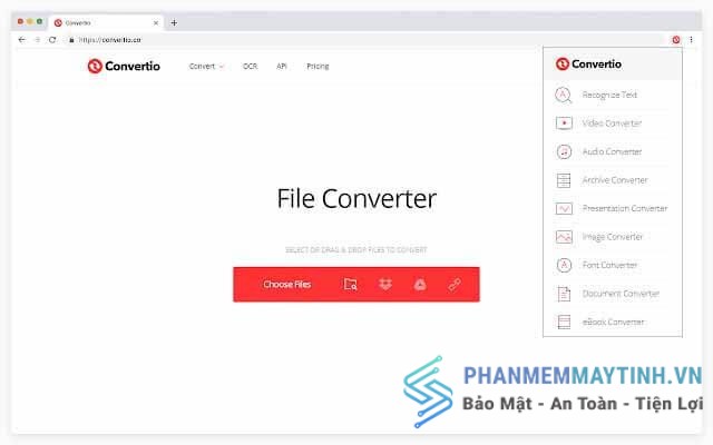 Phần mềm Convertio.co