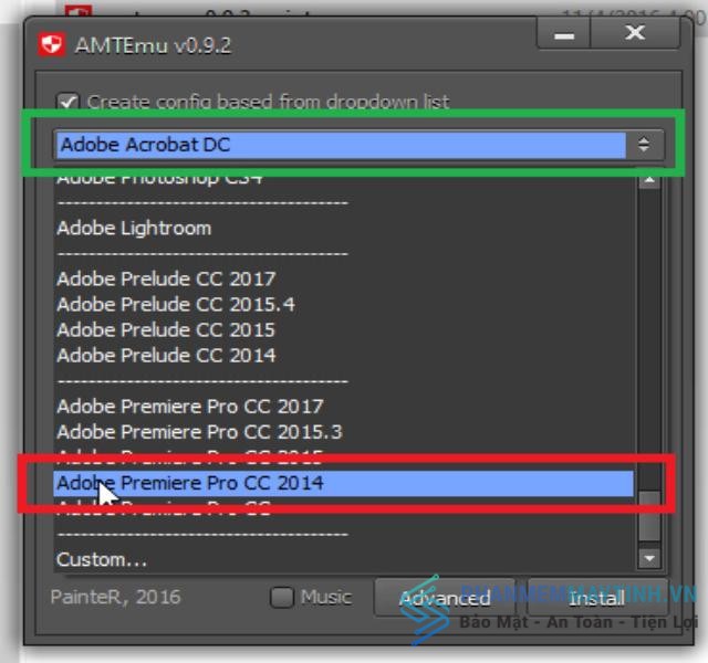 Chọn Adobe Premiere Pro CC 2014.