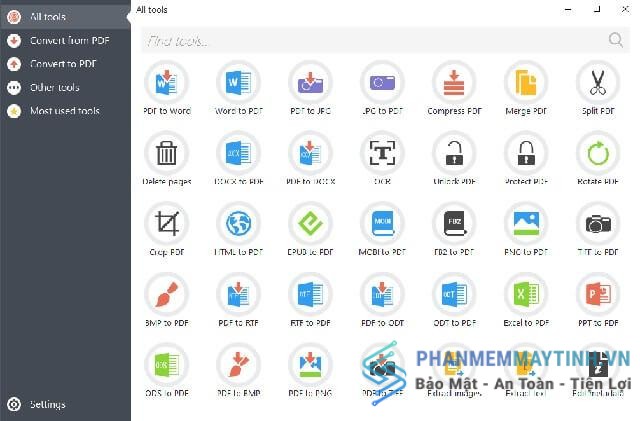Phần mềm PDF Candy