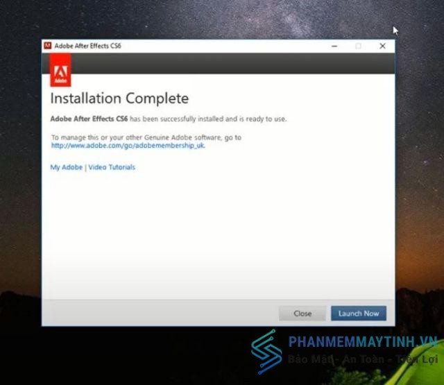 Cài đặt Adobe After Effects bản CS6 cần thực hiện chính xác để sử dụng mượt mà