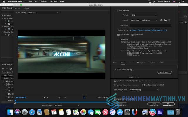 Adobe Media Encoder CC 2020 có nhiều tính năng, công cụ chỉnh video hiện đại
