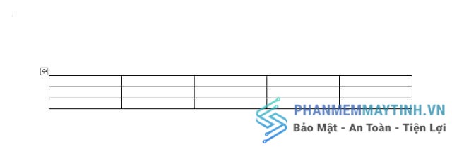 Bảng hiển thị sau khi thiết lập