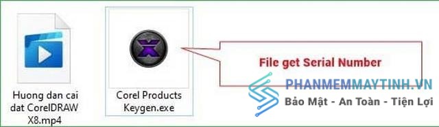 Nhấn chọn Corel Products Keygen.exe