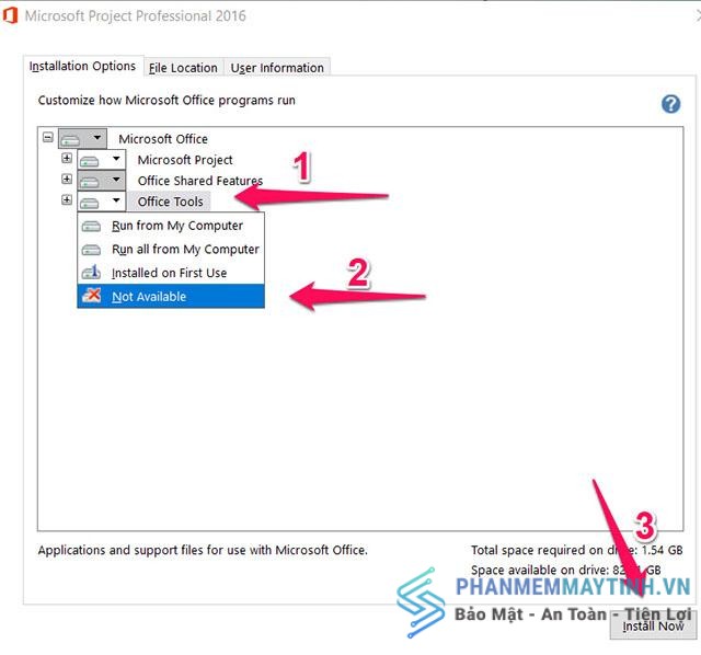 Hướng dẫn cài đặt microsoft project 2016 miễn phí