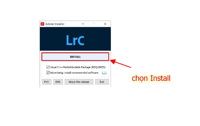 Chọn Install để tiền hành cài đặt
