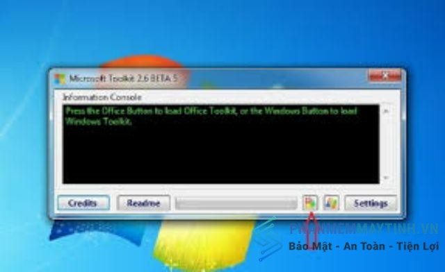 Cách active bằng tookit
