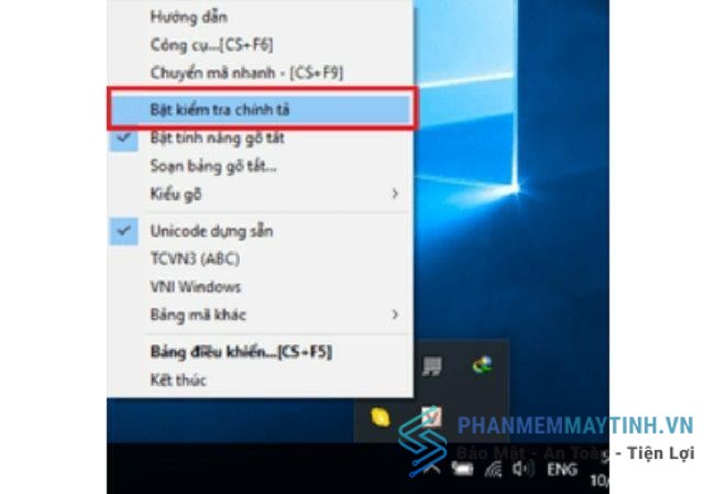 Bỏ chế độ chính tả để gõ tiếng Việt có dấu được