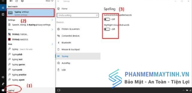 Có thể tắt bật kiểm tra chính tả theo thứ tự từng bước nhằm tránh xung đột