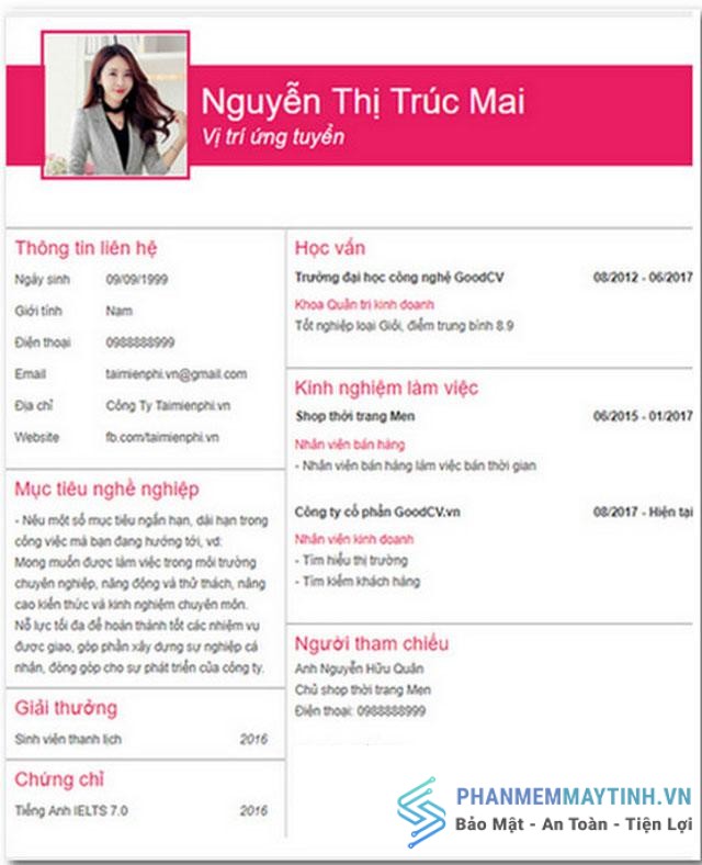 Mẫu số 6
