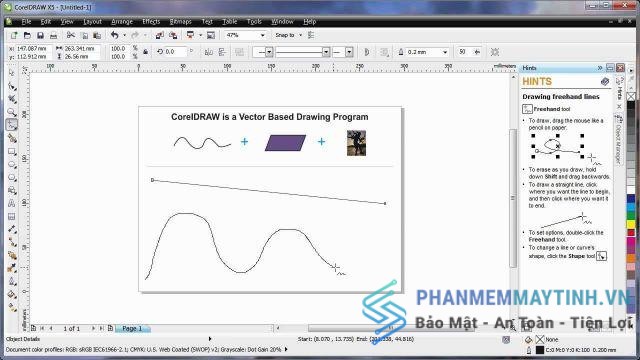 Tính năng cảu Corel x5 hiện nay