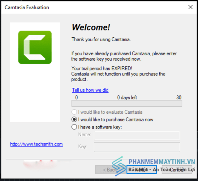 Cài đặt và crack camtasia 9 miễn phí