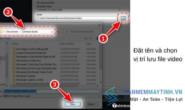 Camtasia 9 có thể lưu file dưới nhiều dạng