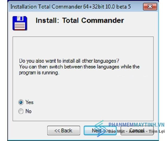 Hướng dẫn cài đặt tatal commander 10