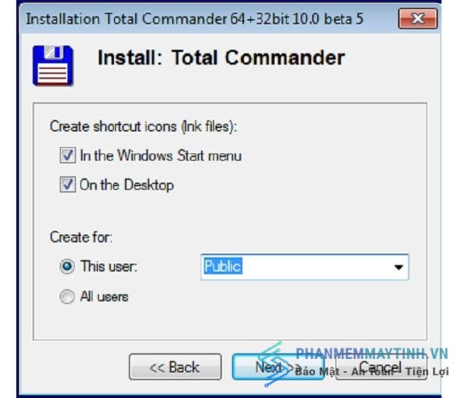 Hướng dẫn cài đặt tatal commander 10
