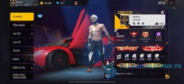 nhận accc free fire miễn phí